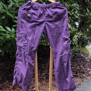 Dickies Purple Cargo Pants Missing Drawstring But Has Elastic
